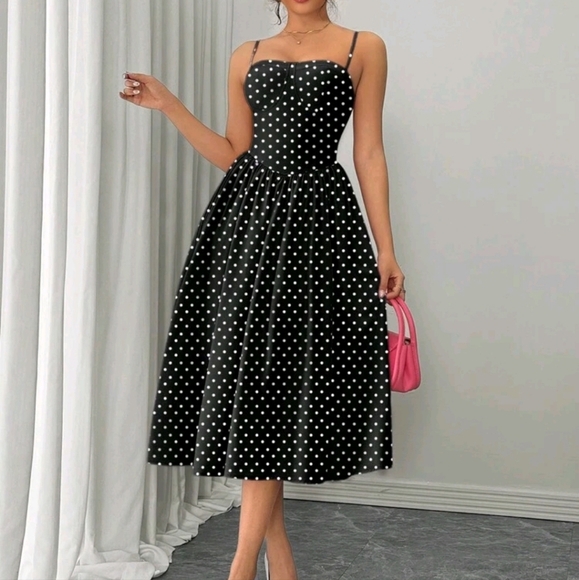 Dresses & Skirts - Fashion Versatile Date Party Pink Backless Waist Flared Dress For Women